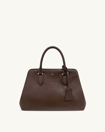 Lara Tote Bag - Dark Brown | JW PEI