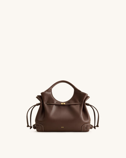 Virelle Drawstring Tote Bag - Brown | JW PEI