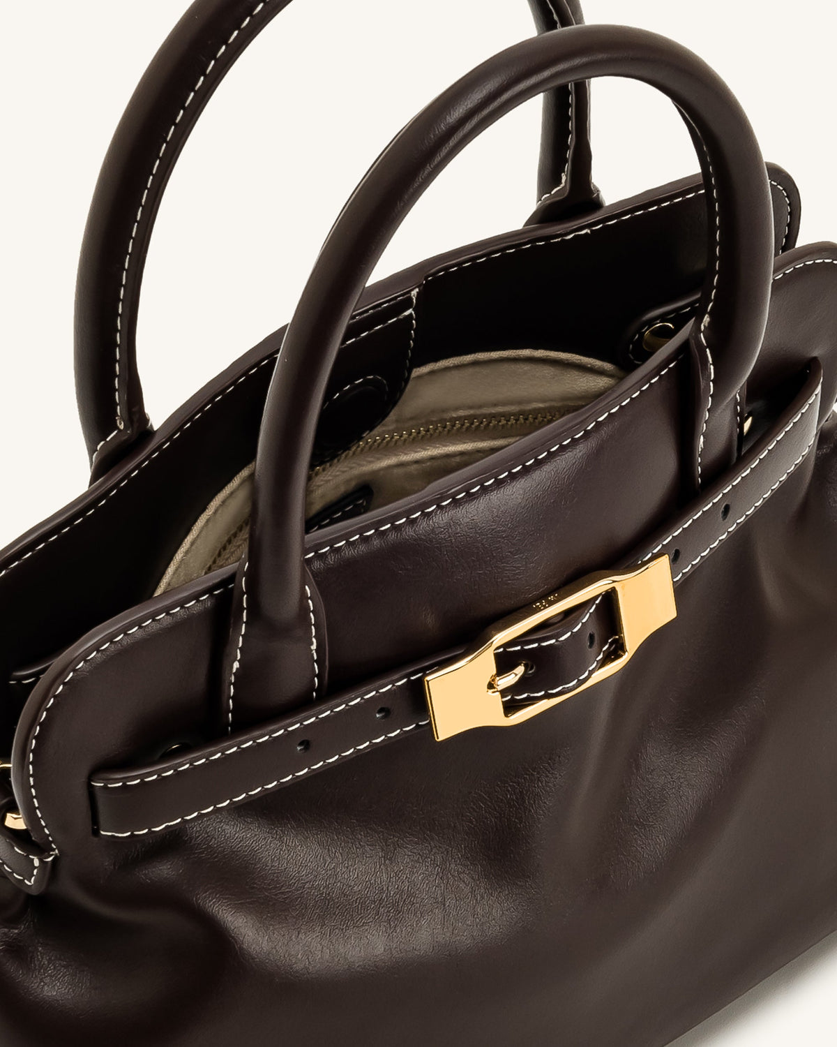 Mia Tote Bag - Dark Brown | JW PEI