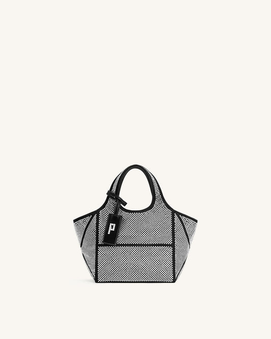 Eliana Artificial Crystal Mini Tote Bag - Anthracite | JW PEI