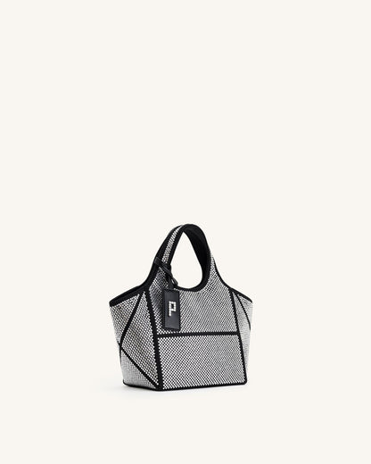 Eliana Artificial Crystal Mini Tote Bag - Anthracite | JW PEI