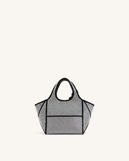 Eliana Artificial Crystal Mini Tote Bag - Anthracite | JW PEI