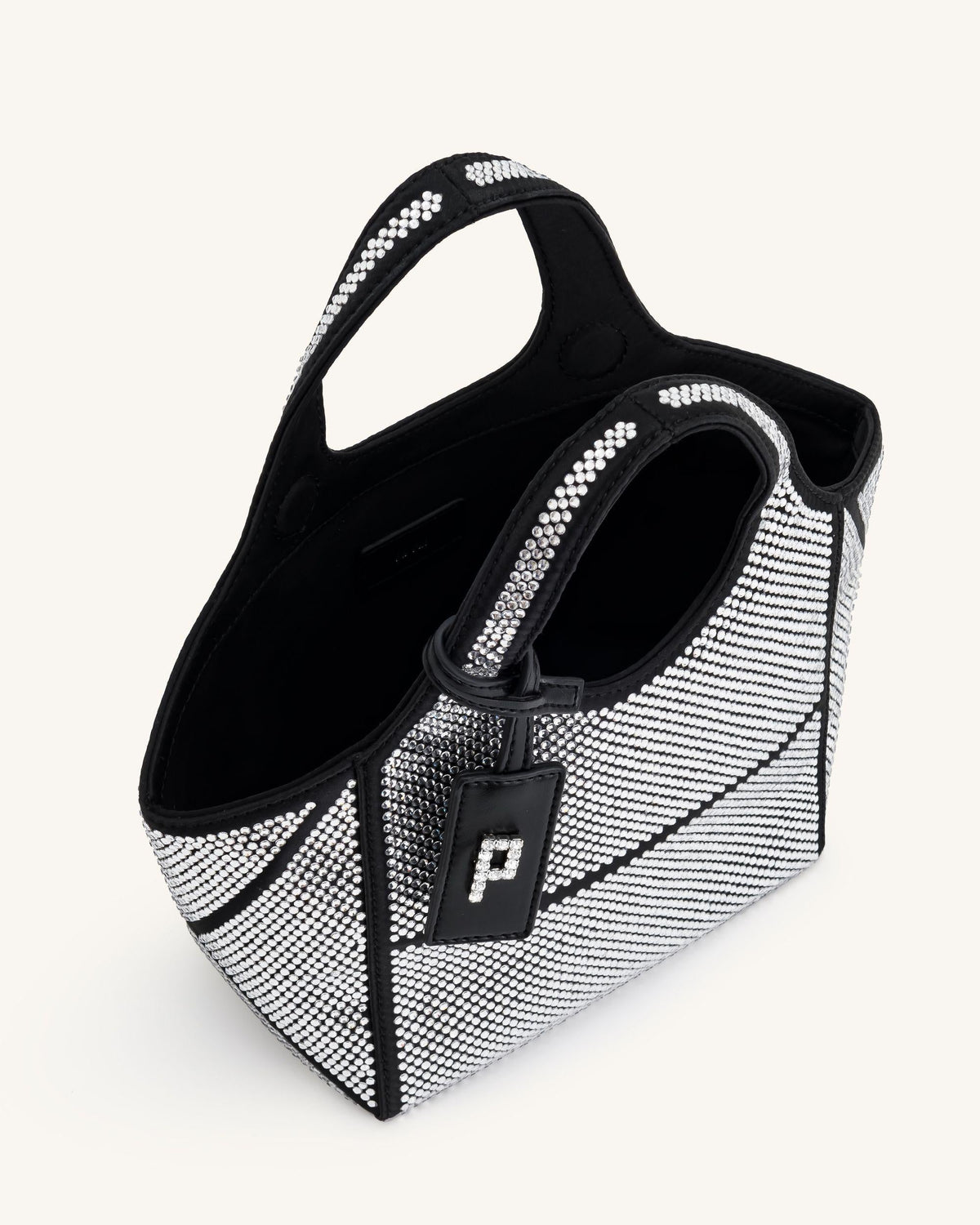 Eliana Artificial Crystal Mini Tote Bag - Anthracite | JW PEI