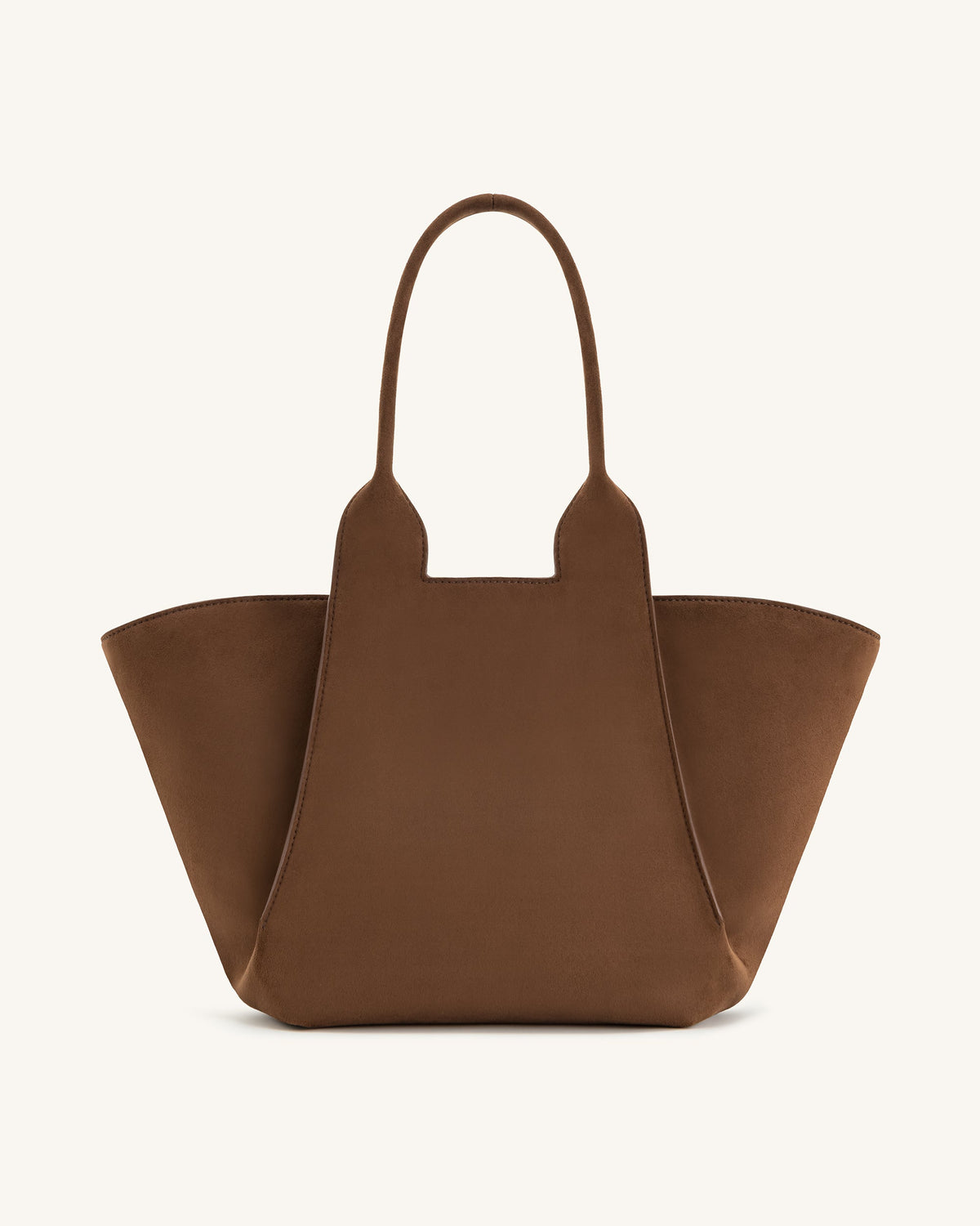 Cara Faux Suede Tote Bag - Mocha Brown | JW PEI