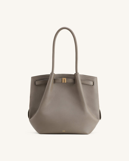 Hana Column Tote Bag - Taupe | JW PEI