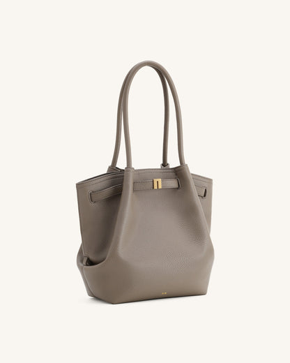 Hana Column Tote Bag - Taupe | JW PEI