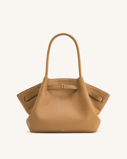 Hana Medium Tote Bag - Latte Color | JW PEI
