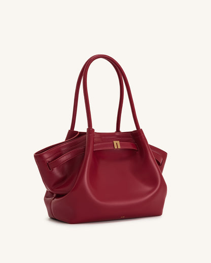 Hana Medium Tote Bag - Claret | JW PEI
