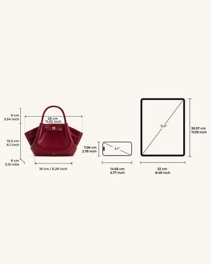Hana Mini Tote Bag - Claret | JW PEI