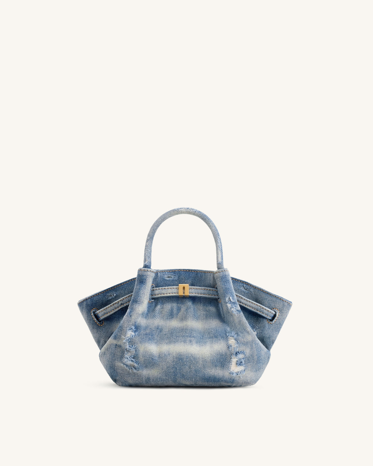 Hana Mini Denim Tote Bag - Blue | JW PEI