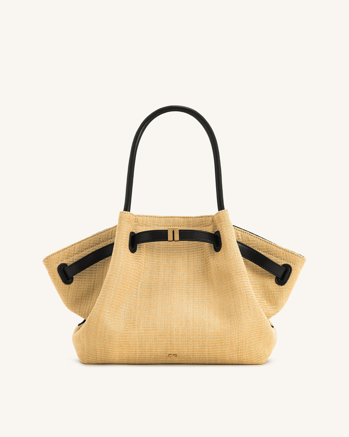 Hana Medium Faux Straw Tote Bag - Brown Straw | JW PEI