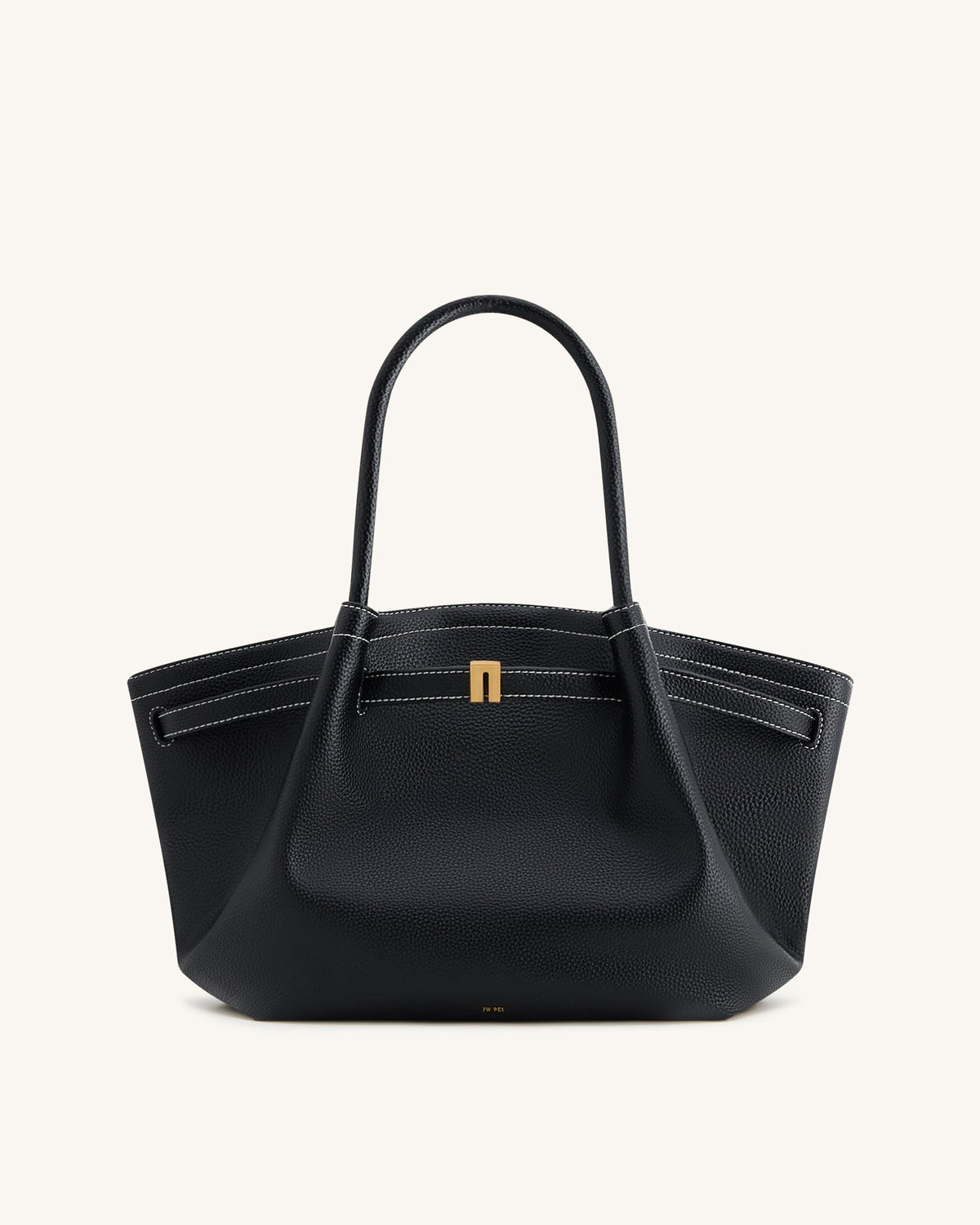 Hana Medium Tote Bag - Black | JW PEI