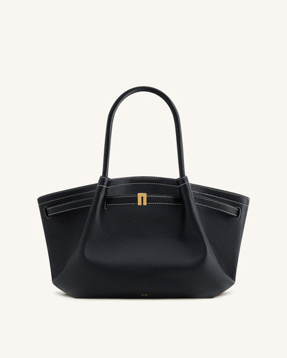 Hana Medium Tote Bag - Black | JW PEI