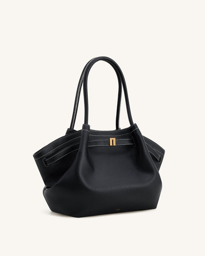 Hana Medium Tote Bag - Black | JW PEI