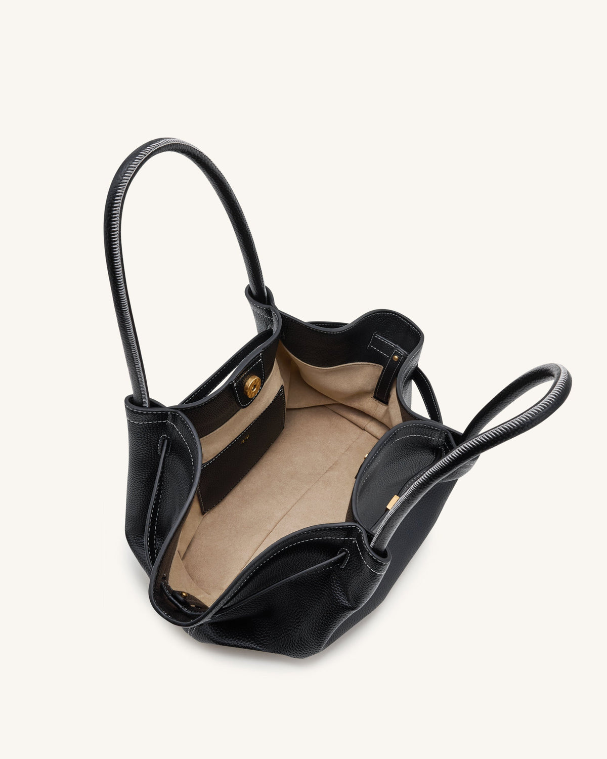 Hana Medium Tote Bag - Black | JW PEI