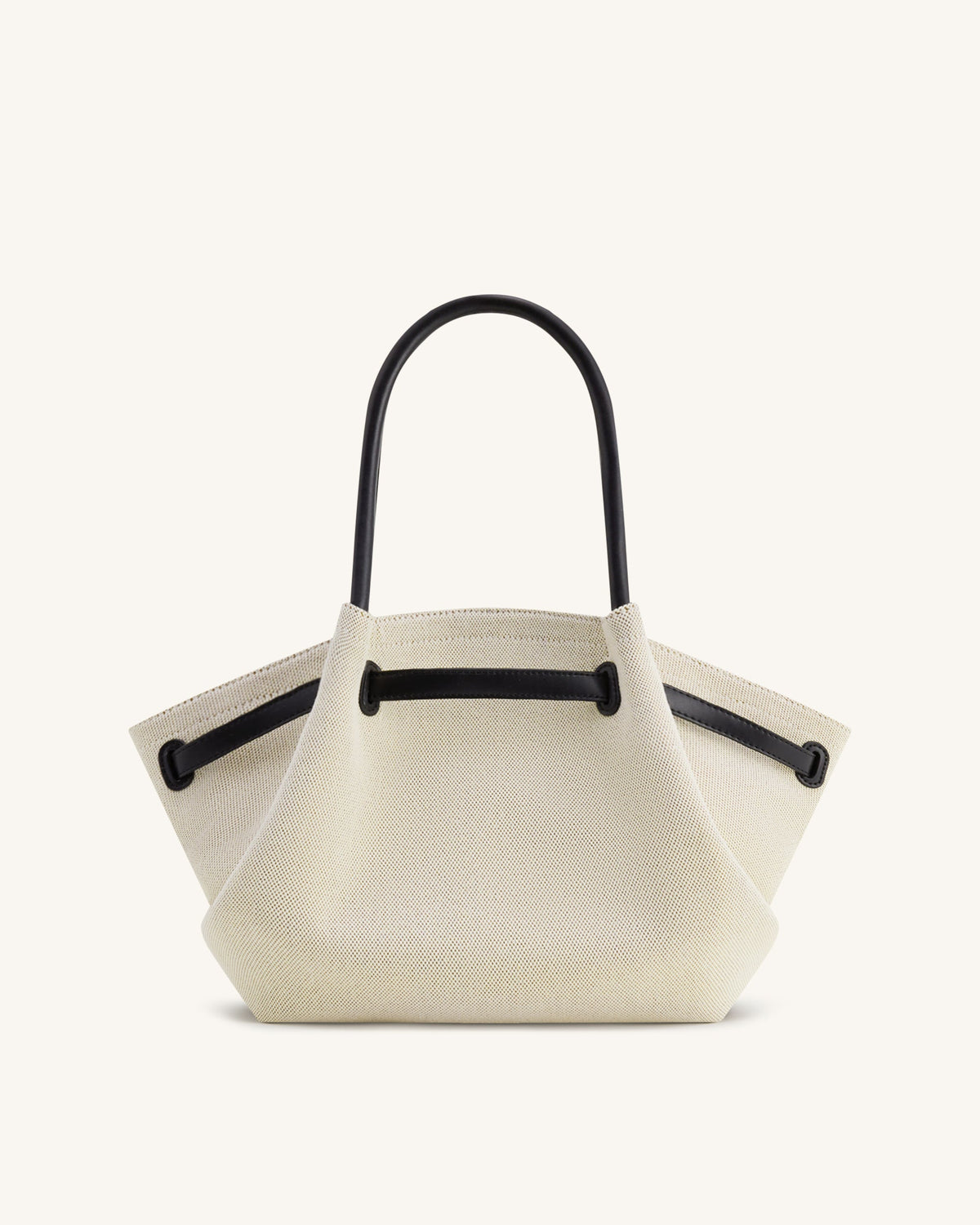 Hana Medium Tote Bag - Black Canvas | JW PEI