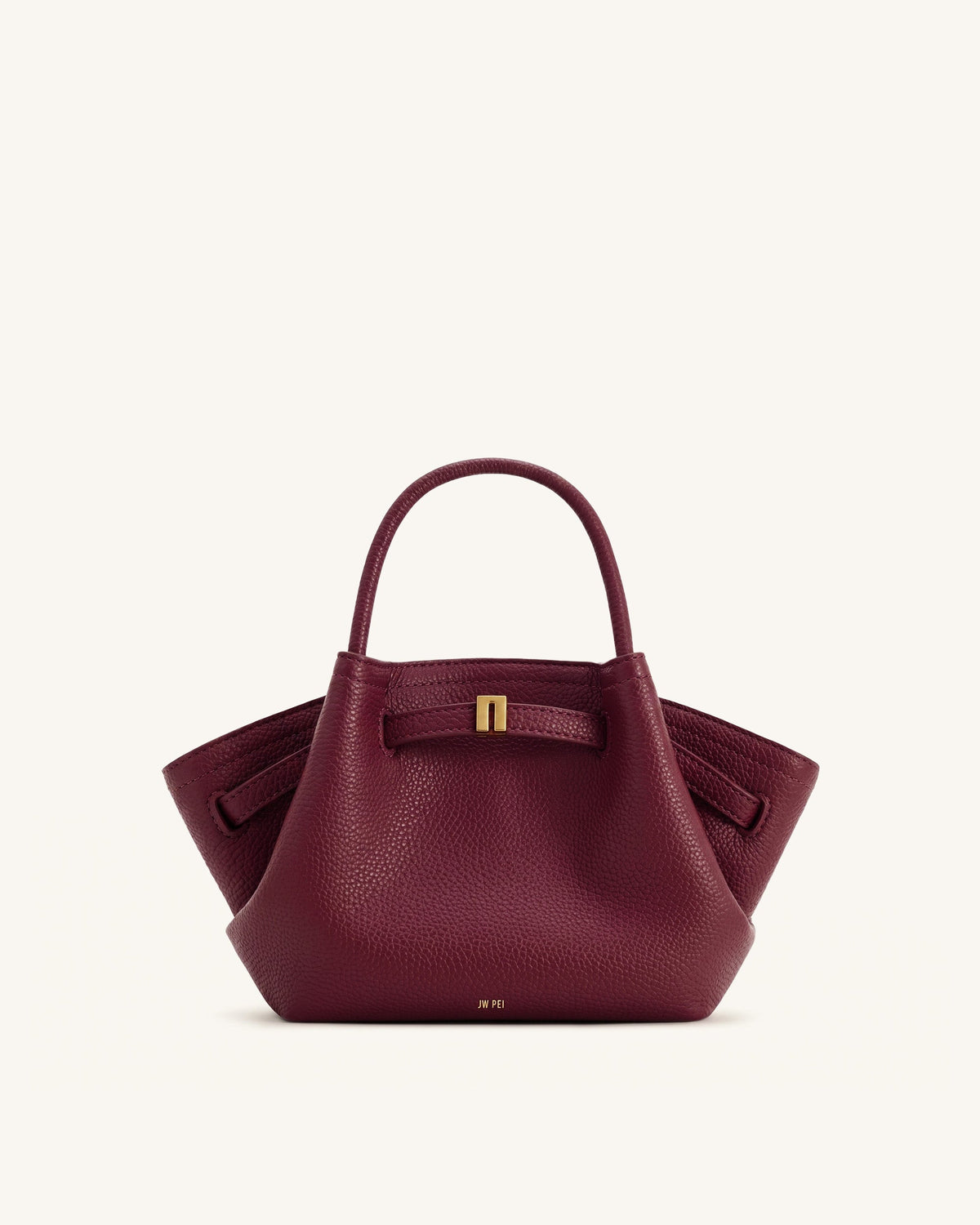 Hana Mini Tote Bag - Burgundy | JW PEI