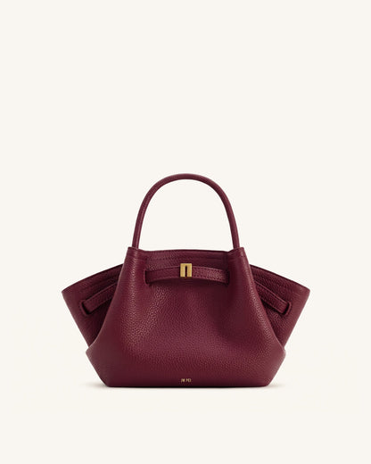 Hana Mini Tote Bag - Burgundy | JW PEI