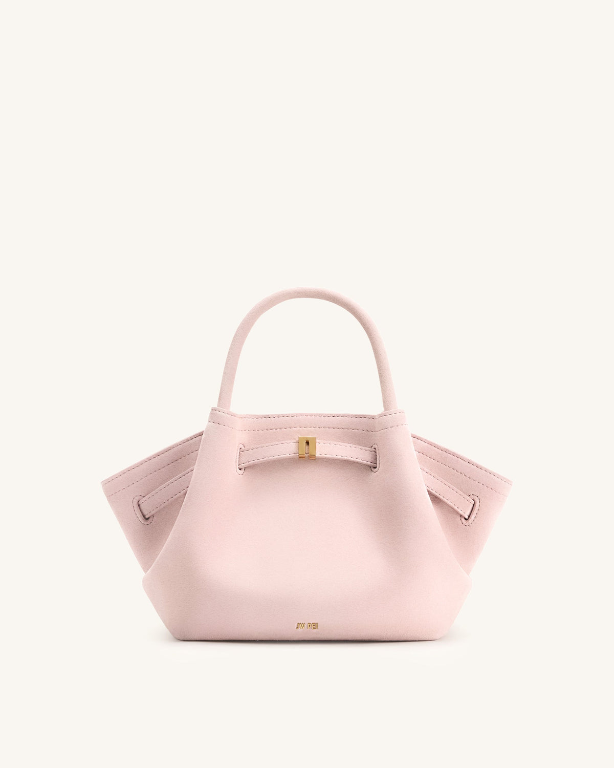 Hana Mini Faux Suede Tote Bag - Pink | JW PEI