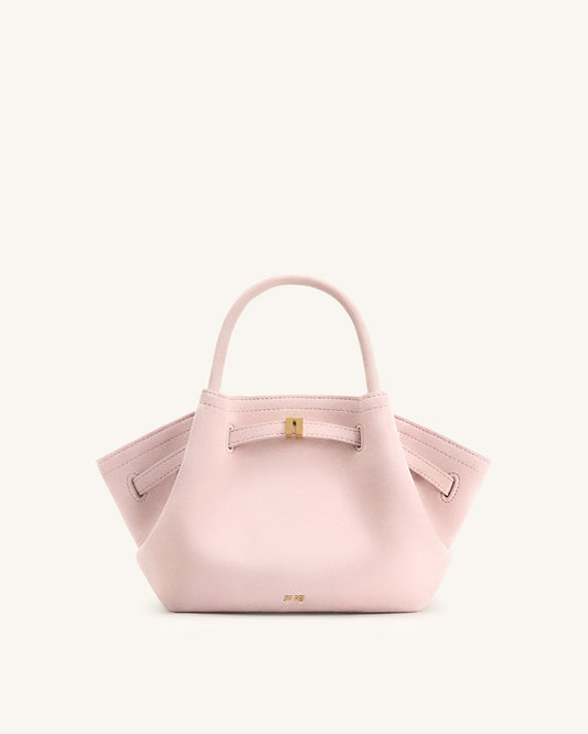 Hana Mini Faux Suede Tote Bag - Pink | JW PEI