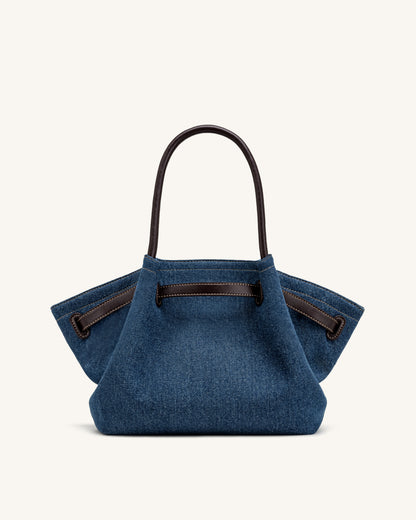 Hana Medium Denim Tote Bag - Blue Denim | JW PEI