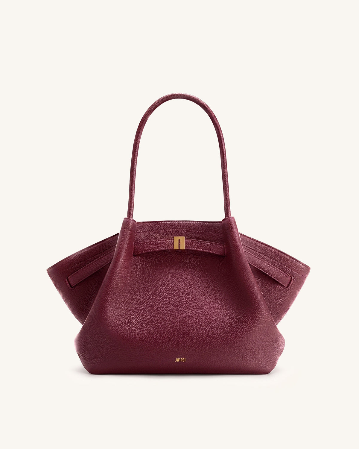 Hana Medium Tote Bag - Burgundy | JW PEI