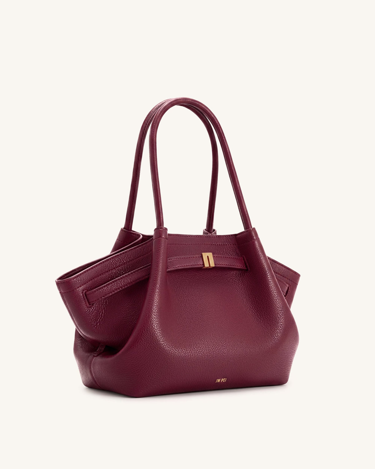 Hana Medium Tote Bag - Burgundy | JW PEI