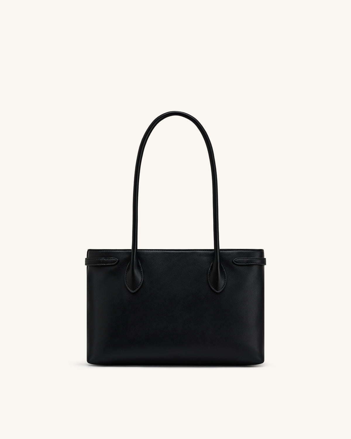 Camille Buckle Strap Tote Bag - Black | JW PEI