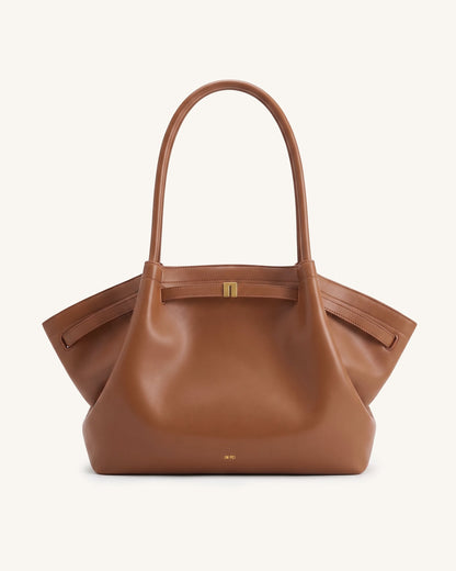 Hana Large Tote Bag - Brown | JW PEI
