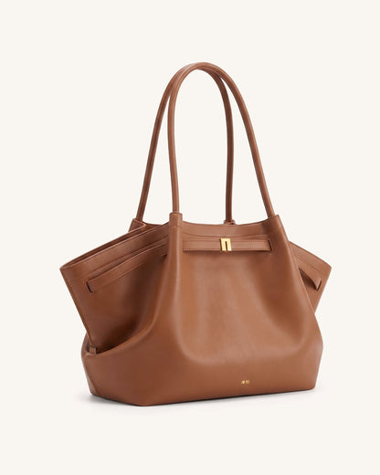 Hana Large Tote Bag - Brown | JW PEI