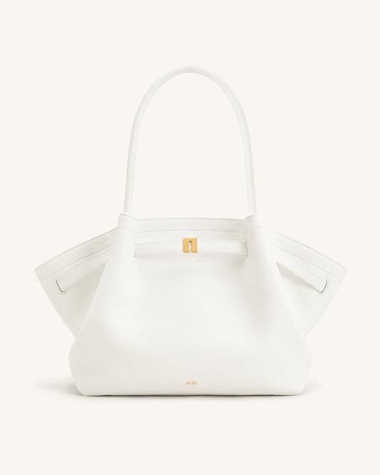 Hana Large Tote Bag - White | JW PEI