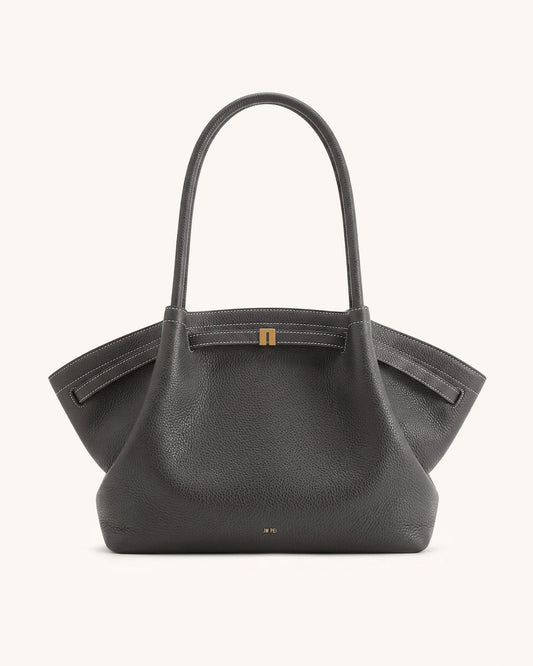 Hana Large Tote Bag - Dark Gray | JW PEI