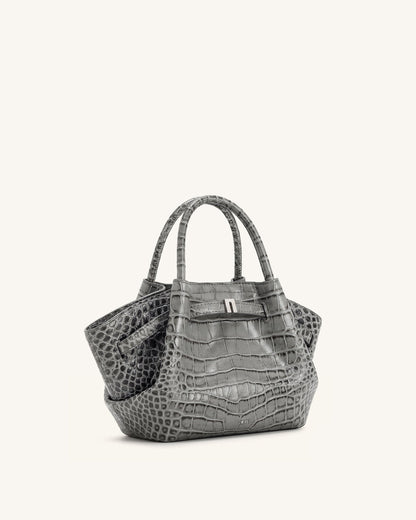 Hana Mini Tote Bag - Grey Croc | JW PEI