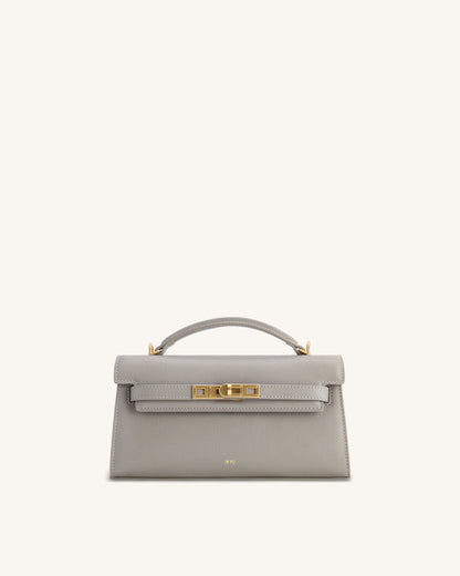 Noor Top Handle Bag - Elephant Gray | JW PEI