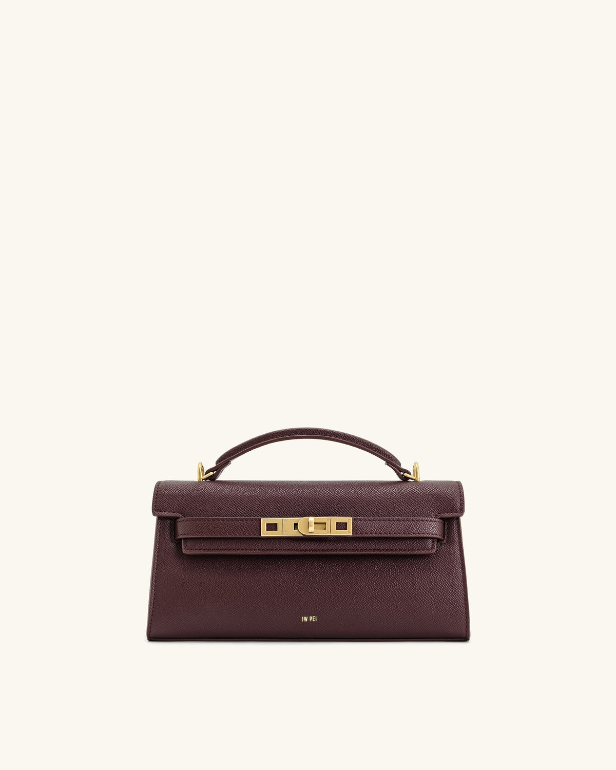Noor Top Handle Bag - Deep Burgundy | JW PEI
