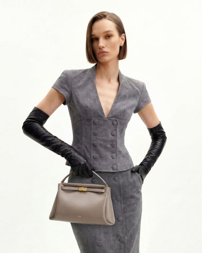 Carmen Top Handle Bag - Apricot | JW PEI