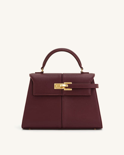 Elise Large Top Handle Bag - Claret | JW PEI
