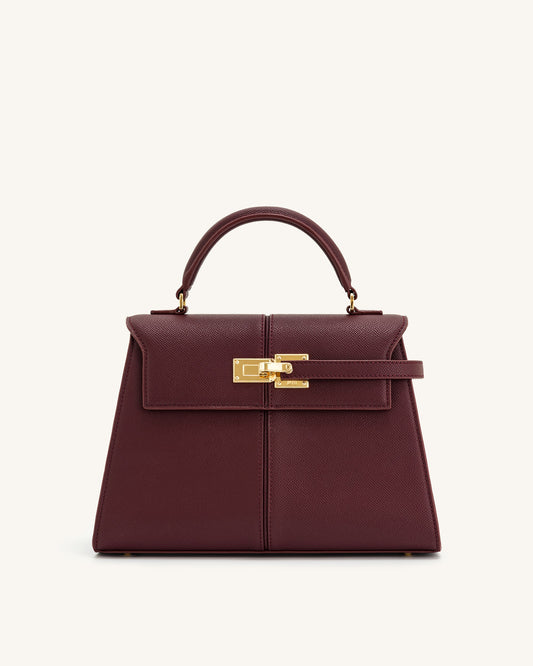 Elise Large Top Handle Bag - Claret | JW PEI