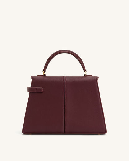 Elise Large Top Handle Bag - Claret | JW PEI