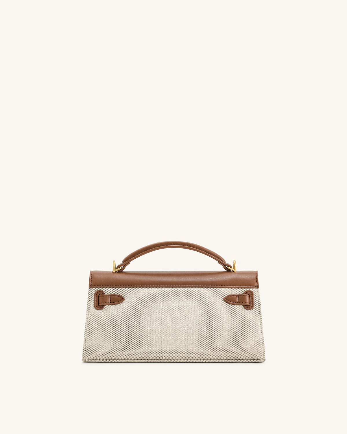 Noor Top Handle Bag - Brown Canvas | JW PEI