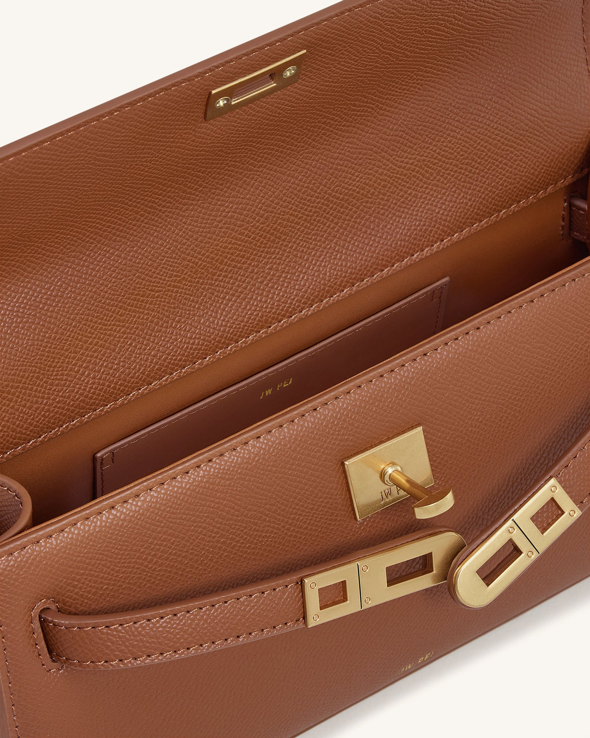 Noor Top Handle Bag - Brown | JW PEI
