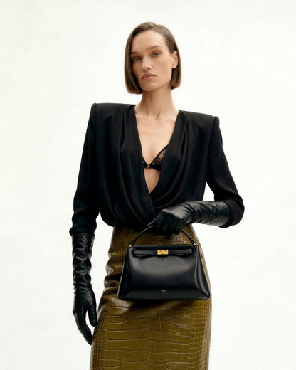 Carmen Top Handle Bag - Black | JW PEI