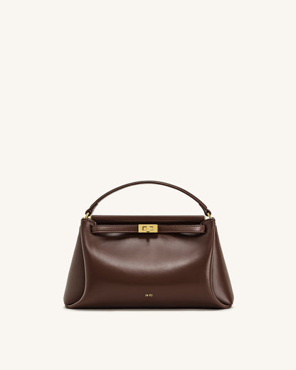 Carmen Top Handle Bag - Reddish Brown | JW PEI