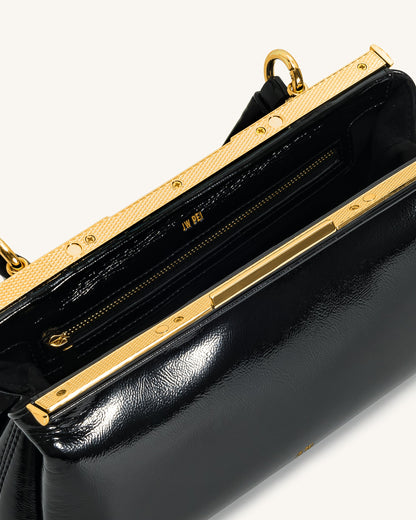 Danna Top Handle Bag - Black | JW PEI