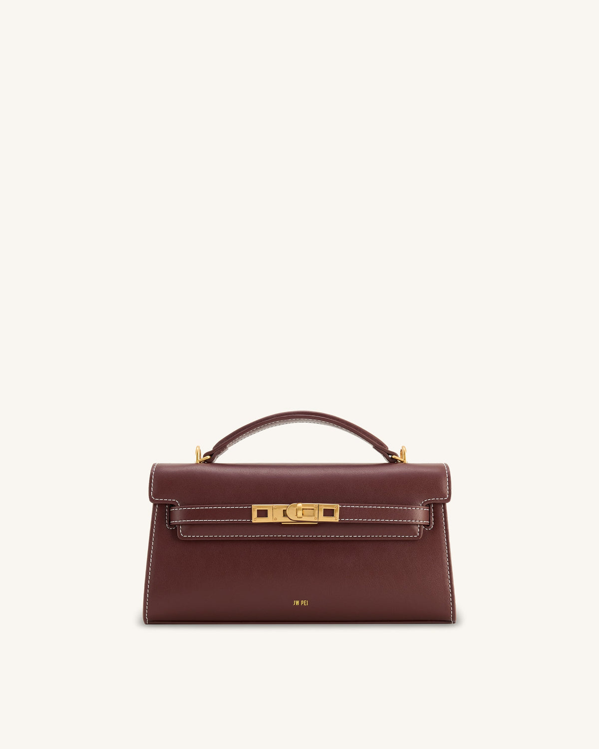 Noor Top Handle Bag - Reddish Brown | JW PEI