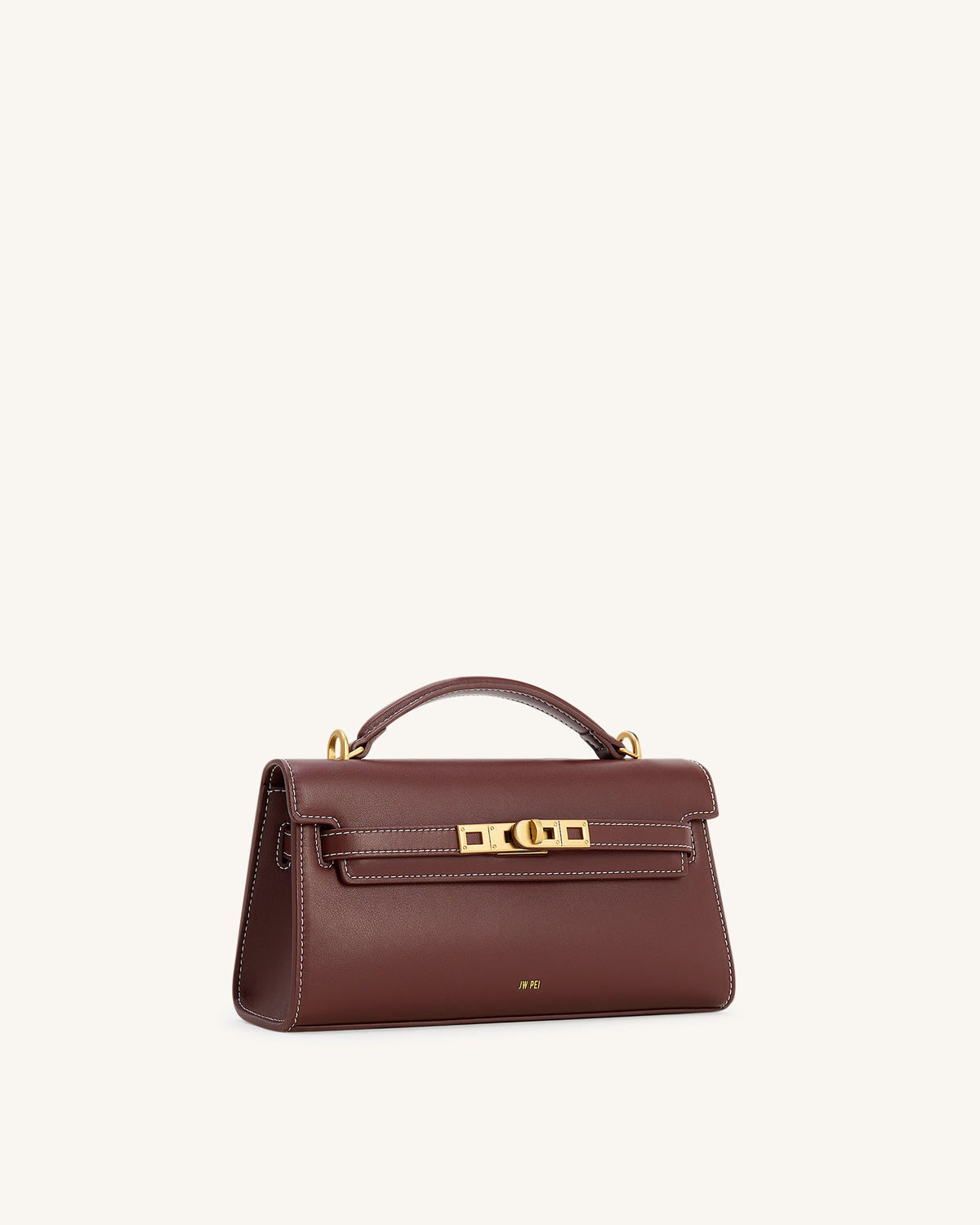 Noor Top Handle Bag - Reddish Brown | JW PEI