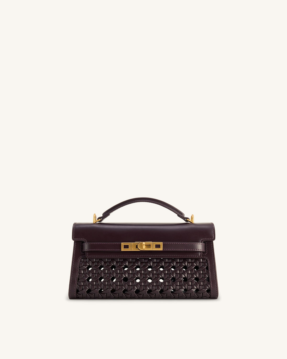 Noor Top Handle Bag - Dark Red | JW PEI