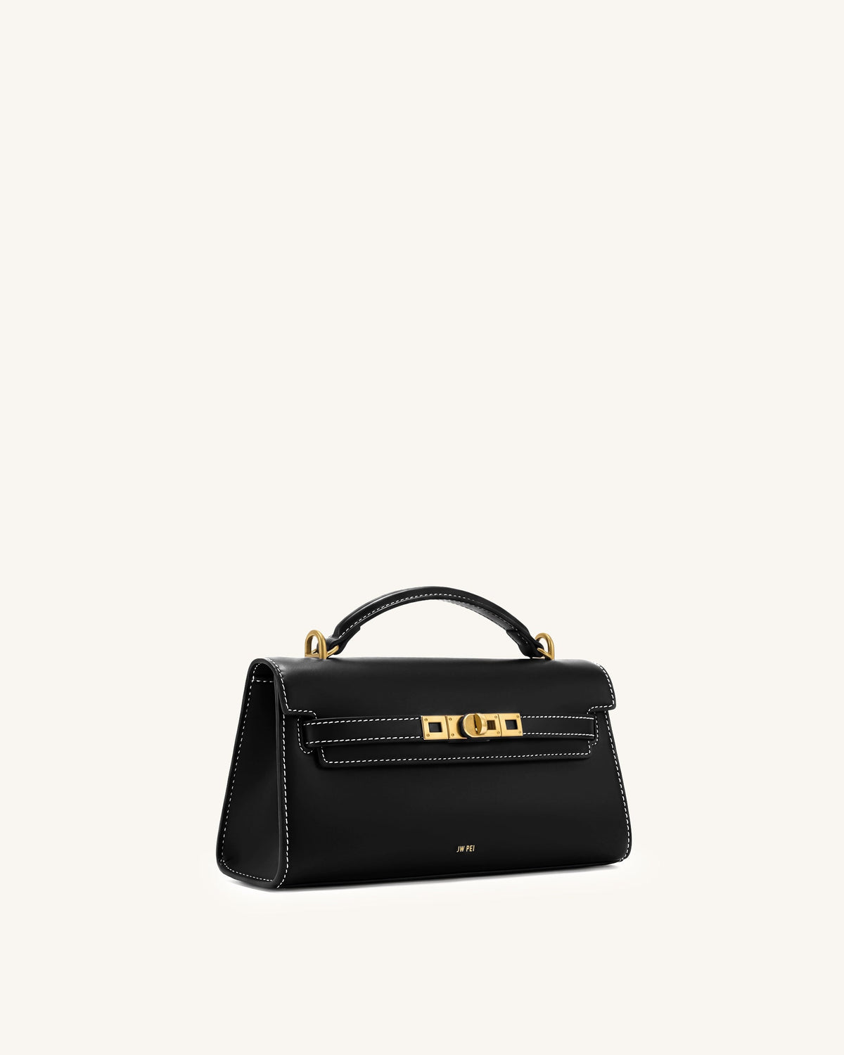 Noor Top Handle Bag - Ink Black | JW PEI