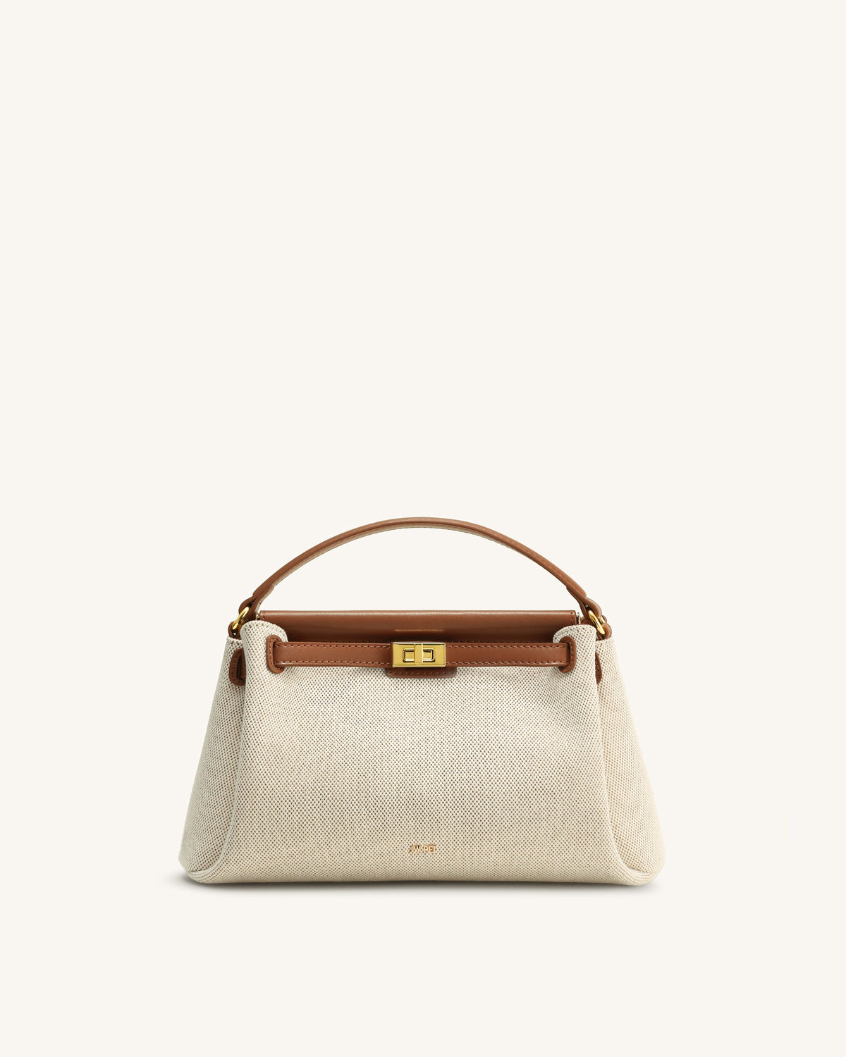 Carmen Top Handle Bag - Brown Canvas | JW PEI
