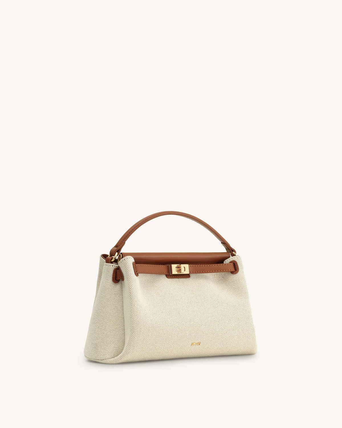 Carmen Top Handle Bag - Brown Canvas | JW PEI